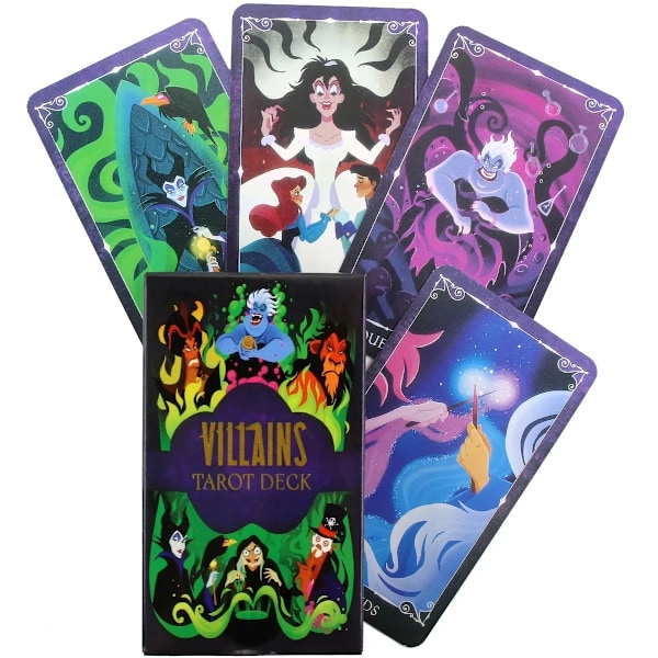 Villains Tarot -pakka 78 korttia, korkealaatuinen ennustuspeli, lautapeli, viihdepeli, okkultistinen korttipeli