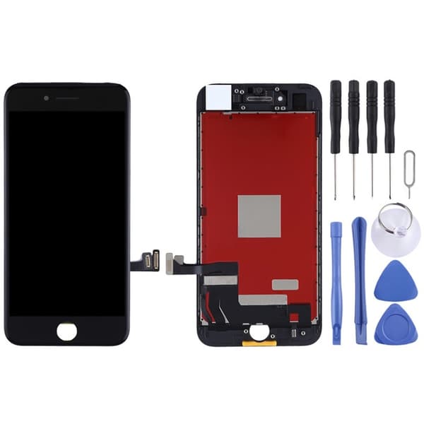 LCD-berøringsskærmsamling kompatibel med iPhone 7-Dugt Black