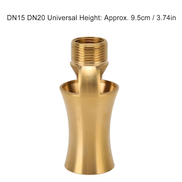Dammsprinkler Vattenfontänmunstycke Koppar Istorn Kaskade Cedar Sprayhuvud för Trädgårdsdamm G1/2 G3/4 Universal 9.5cm