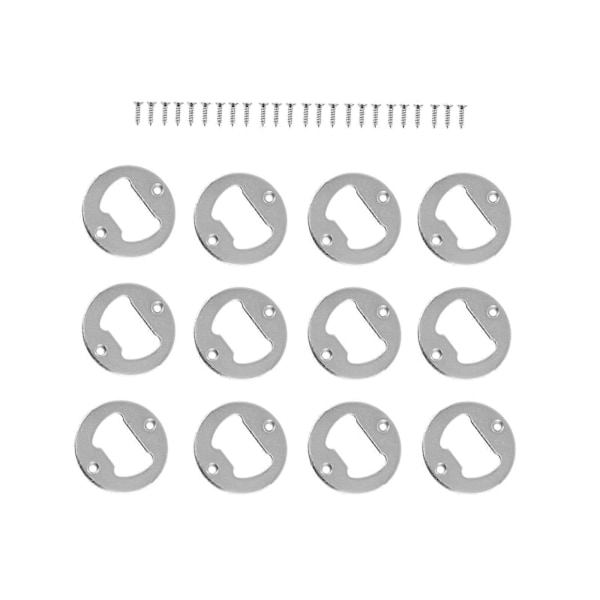 Manuell Multifunktionell Flasköppnare för Vuxna Hemanvändning 12-pack Silver 4X4X0.2CM
