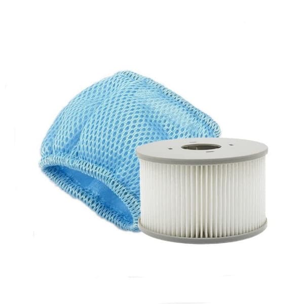 Kompatibel med MSpa FD2020 boblebad filterpatronsæt med holder og netpose Mesh Bag