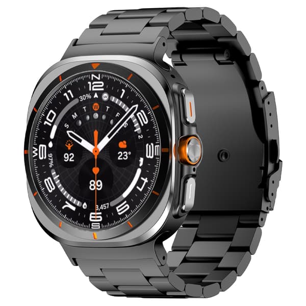 Titaniumlegering Metalarmbånd til Samsung Galaxy Watch Ultra 47mm, Sort