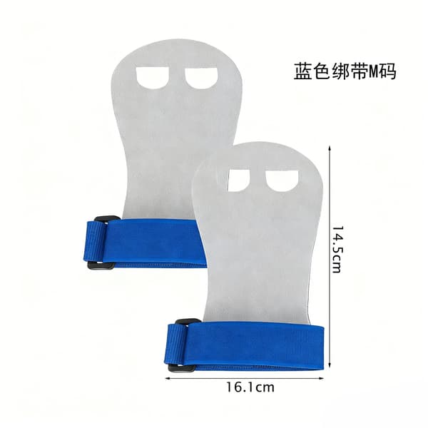 Gymnastikläder i läder för barn för stång- och pull-up-träning Blue Strap Style M