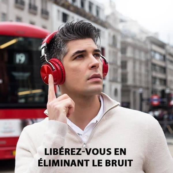 COWIN E7 Pro Active Noise Calling Bluetooth -headset med mikrofon i det trådlösa headsetet