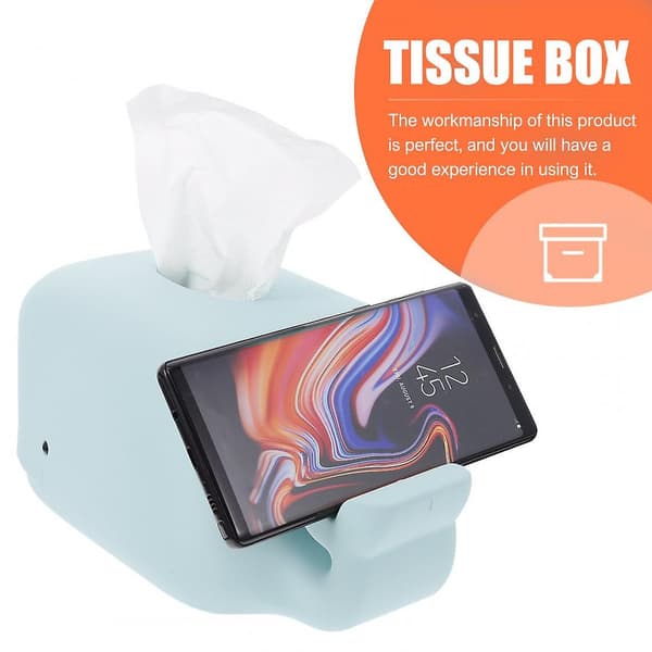 X Tissue Rack, Kleenexbokser, Skrivebords Kleenexbokser (blå)