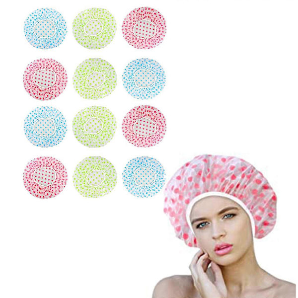 Återanvändbar Duschmössa 6-pack Duschmössa Elastisk Duschmössa Multicolor