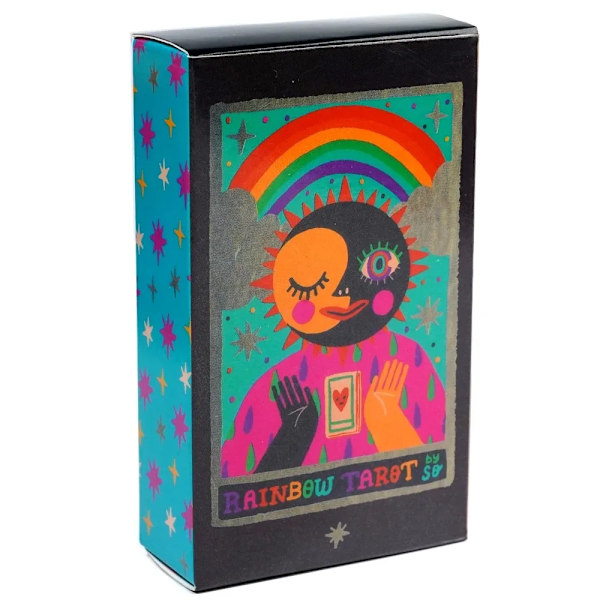 Rainbow Tarot 78 kpl Tarot-pakka Alkuperäiset tarot-kortit aloittelijoille ja Light Seer's Tarot -ennustustyökalut