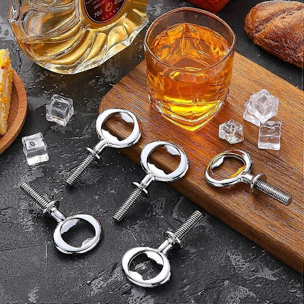 15 stk. Juleflaskeåpner DIY Håndverksølflaskeåpner