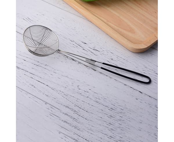 Slitstark durkslagssked 3 storlekar Net Mesh Flour Skimmer