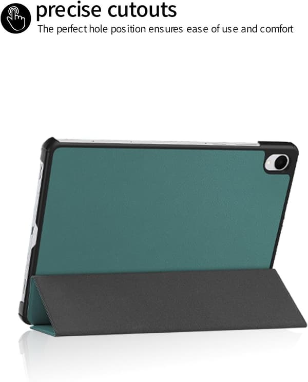 Etui til Samsung Galaxy Tab S11 2025 11\", Tri-Fold, Premium PU, Fuld Beskyttelse Grøn