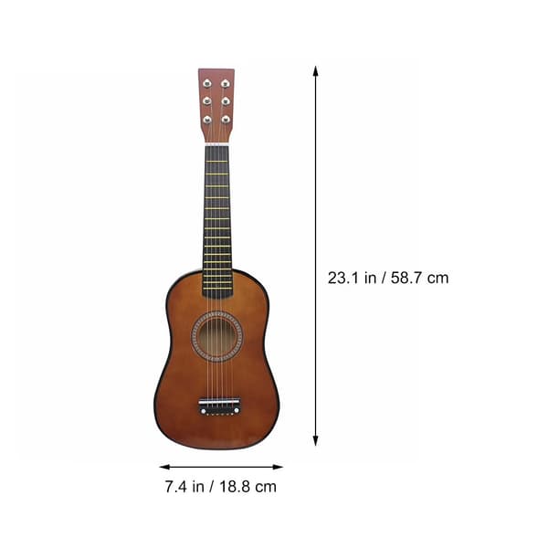 23 tums akustisk gitarr för barn, tränybörjargitarr, flickor pojkar, musikinstrument