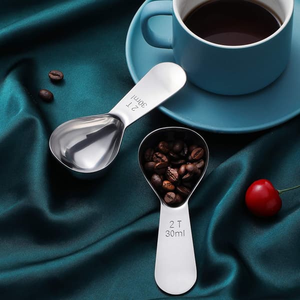 Kaffemåleskje i 304 rustfritt stål for kaffe, te, sukker og dessertmåling, sett Set