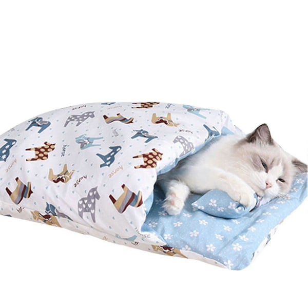 Varm Katt Sovepose Avtakbar Katt Seng Vinter Varm Katt Hus Lite Kjæledyr Seng F L