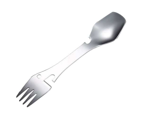 Modern rostfri sked Easy Clean Universal Gaffel