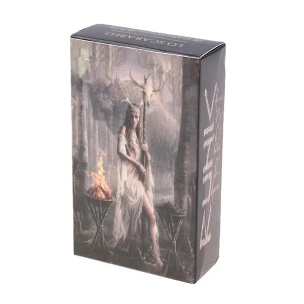 Runet Tarot Kort Sæt 78 stk. Tarot Kort Skæbne Visioner Spådom Centennial Wisdom Edition Oracke Spillebræt Dæk Spil Legetøj