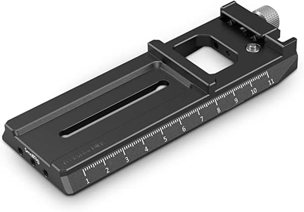 Svart hurtigutløserplateadapter for DSLR-kamera