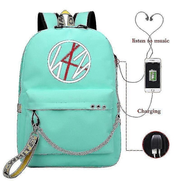 Stray Kids USB Ryggsäck Koreansk Stil Felix Bokväska Tillbaka Till Skolan Pojkar Flickor Fans Presentväska Mochila 9