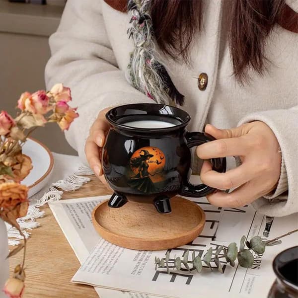 Halloween Kaffemugg 350ml Keramik, Alternativ A, 13.5cm Nyhetsmugg