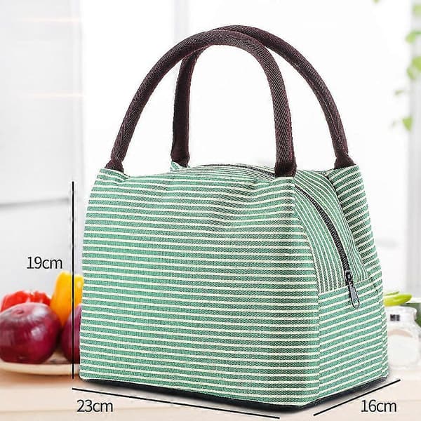 Matboksveske med lunsjlerretsisolasjonsveske green
