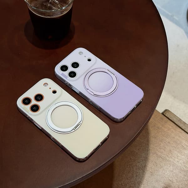 Magnetisk stativtelefondeksel kompatibelt med iPhone 17 Pro og iPhone 16 Pro-Dugt Blue For iPhone 15 pro max