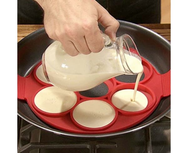 Non-stick Pannekake Koke Verktøy Egg Ring Maker Ost Egg Koker Pan Snu Egg Form