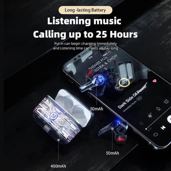 \"Trådløse Bluetooth-hovedtelefoner, In-ear - Sort\"