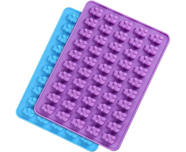 Gummibjørneform Silikone-Chokolade Gummiforme, Pakke med 4