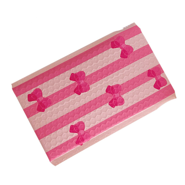 10 st bubbelkuvertpaket påsar fluga stil förtjockade postpåsar förpackningspåsar förpackning för expressleverans Rosa rosa