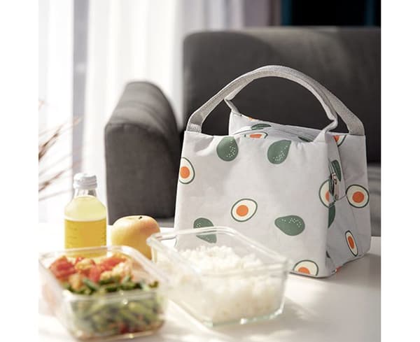 Flott Bento Bag Lett Bred Åpning Lunsjbag - Grå