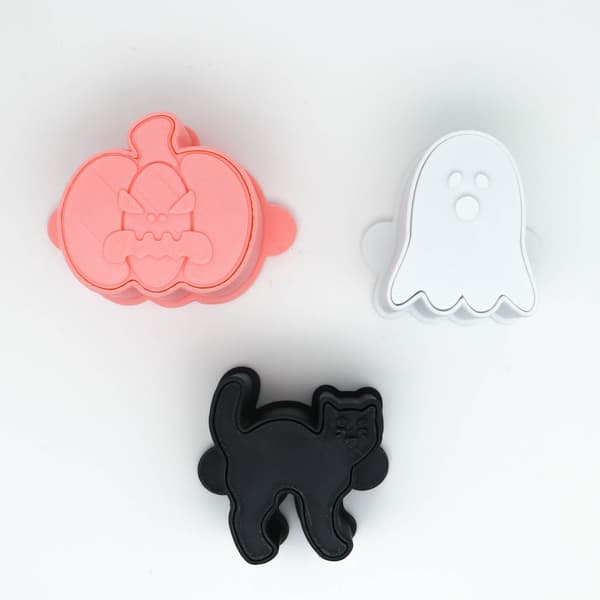 Halloween Spöke Pumpa Svart Katt Kakform Set, DIY Bakverktyg, Jul