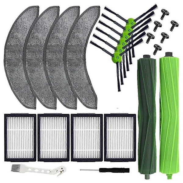 Til Combo J7+ J9+ Robotstøvsuger Kit Reservedele Tilbehør Hovedsidebørste Hepa Filter Moppeklude Pads As Shown