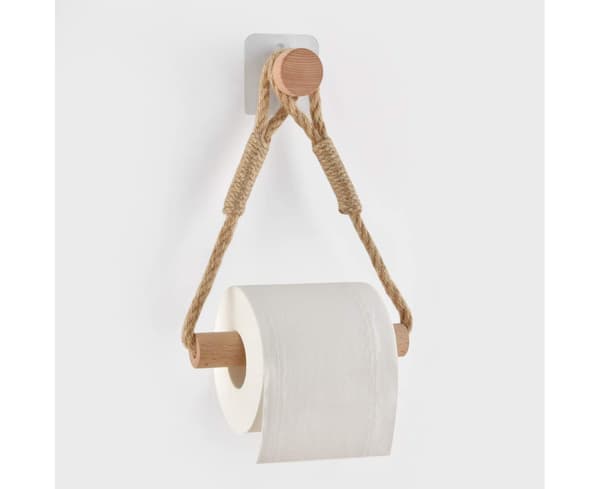 WC-paperiteline ilman porausta, vintage-pyyheteline, WC-paperiteline