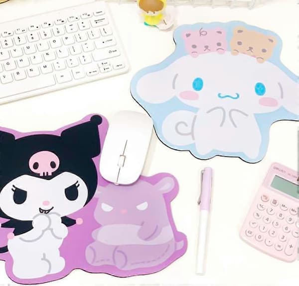 Søt Musematte, Anime Musematte Kawaii Musematte for Kvinner Jenter og Barn Datamaskin Laptop Mus - Matte(K)