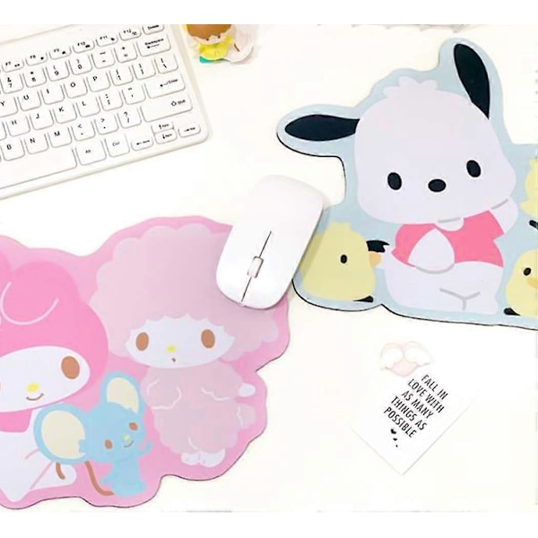 Sød Musemåtte, Anime Musemåtte Kawaii Musemåtte til Kvinder Piger og Børn Computer Laptop Mus - Måtte (ST)