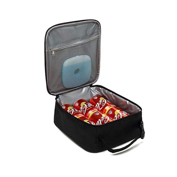Lunchlåda Herr Kvinnor Lunchväska Office Work School Återanvändbar Bärbar Lunchbox-Svart