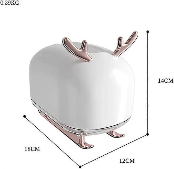 Servettlåda, Antler Shaped Tissue Box, vit