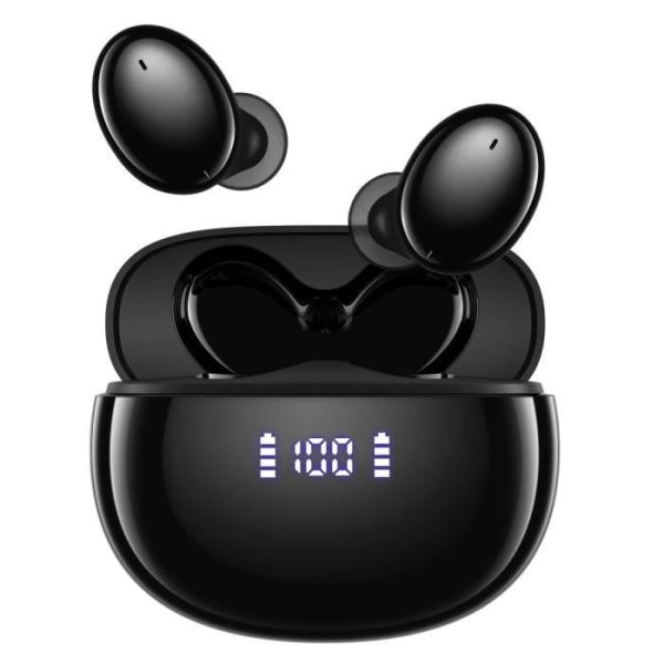 Trådlösa hörlurar Bluetooth 5.1 Headset Hi-Fi Stereoljud Vattentät IPX7 40H batteritid