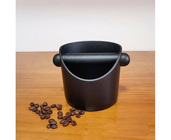 Praktisk kaffegrumsbeholder, letvægt, pladsbesparende - Sort