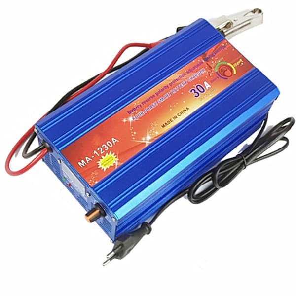 1230A 4-trins blysyre batterioplader Blue EU Plug