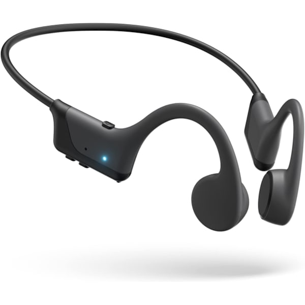 Sort knogleledning Bluetooth-headset med mikrofon-Dugt