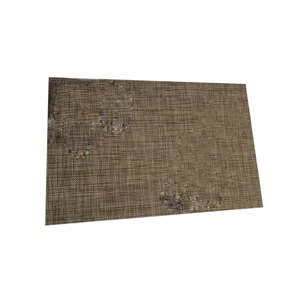 Vävd bordstablett i europeisk stil Värmebeständig anti-sladd Tvättbar PVC-bord matta-brun unikt värde