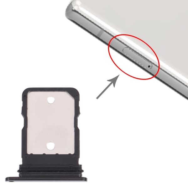 Udskiftnings-SIM-kortbakke til Google Pixel 6 Pro-Dugt Silver