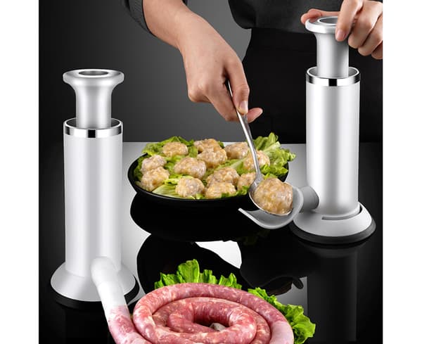 Stor korvmaskin kolvdesign hemlagad köttkvarn