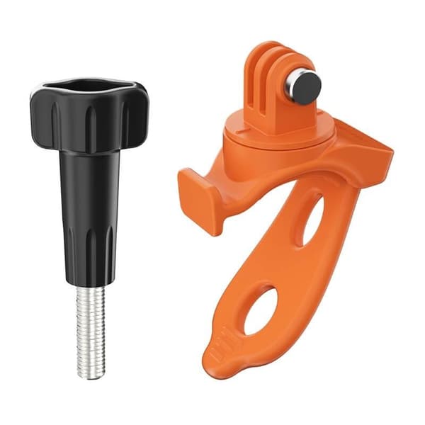 Silikone Sport Kamera Monteringsrem, Fleksibel Rem til Actionkamera, Orange, 360° Rotation