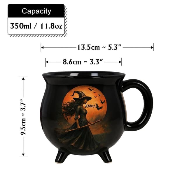 Halloween Kaffemugg 350ml Keramik, Alternativ A, 13.5cm Nyhetsmugg