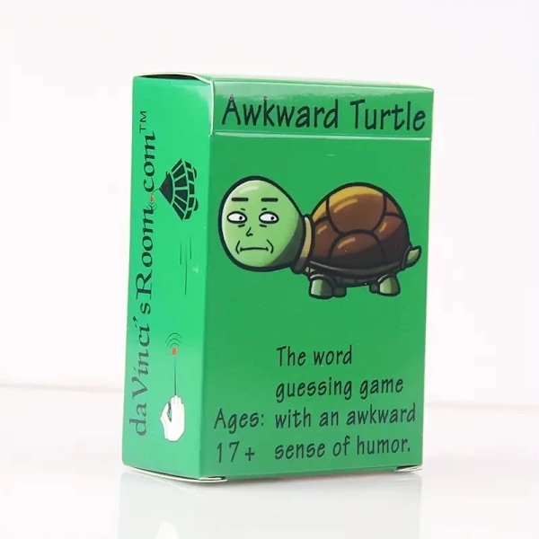 Awkward Turtle Sanapeli aikuisille, hauska lautapeli, interaktiivinen peli, joulupeli, lomapeli
