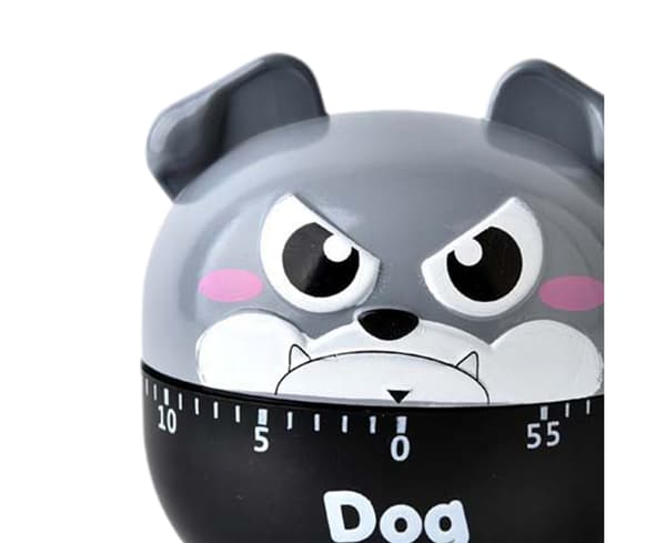 God Timer Attraktiv Hundeformet Alarm Timer Skrivebord - Grå