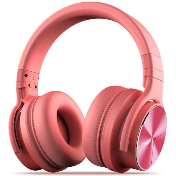 COWIN E7 PRO Rosa [Oppgradert Versjon] Aktive Støyreduserende Bluetooth Hodetelefoner