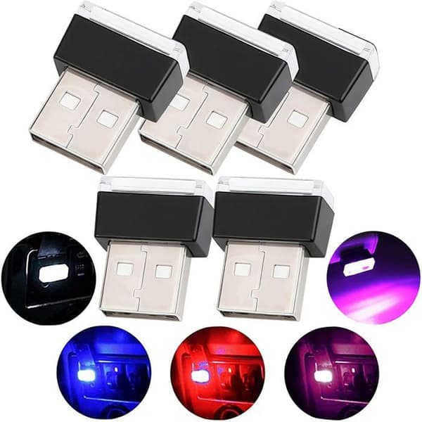 5-portars USB LED-miljöbelysningsset, energiklass A