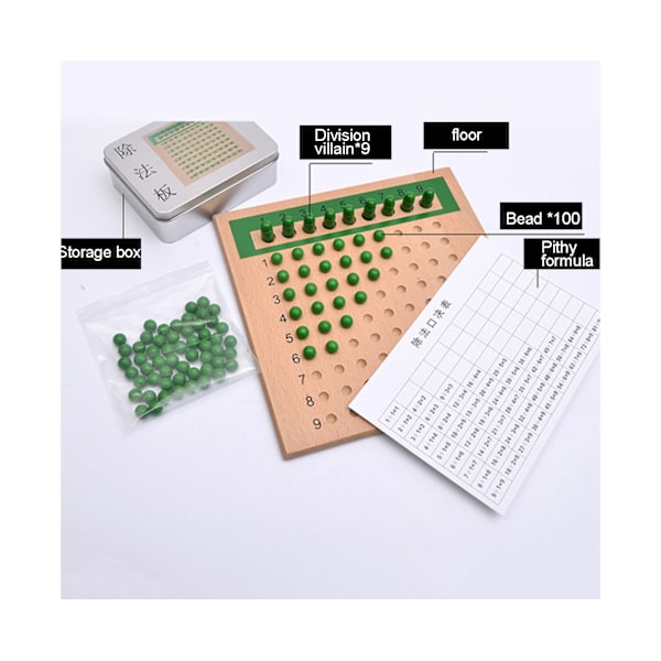 Trä färgglad addition subtraktion styrelse matematik barn undervisningshjälpmedel - division